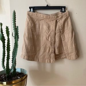 Free People Tan Woven Skort